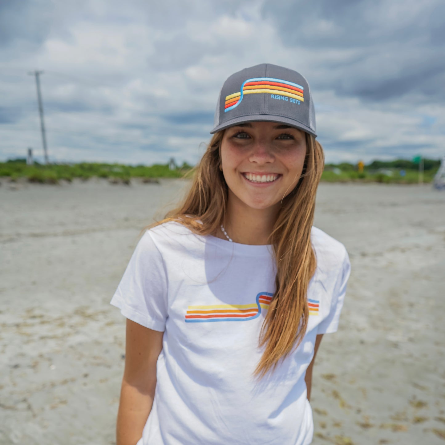 Rising Sets Long Lines Trucker